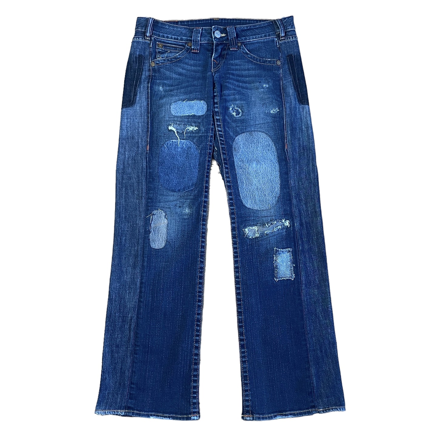 True Religion Jeans Thigh Repair  30"-32"