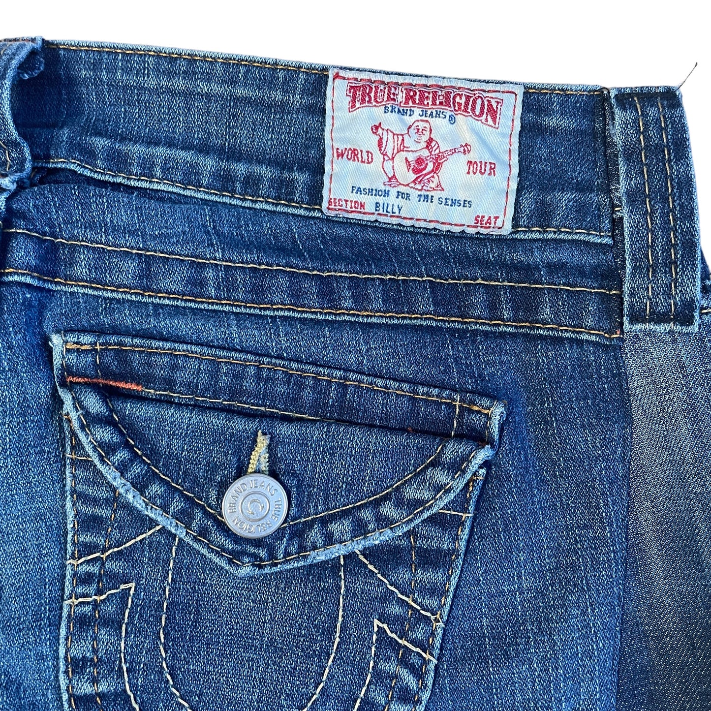 True Religion Jeans Thigh Repair  30"-32"