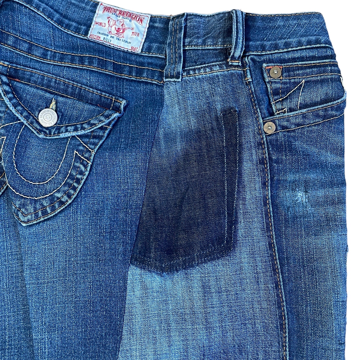 True Religion Jeans Thigh Repair  30"-32"