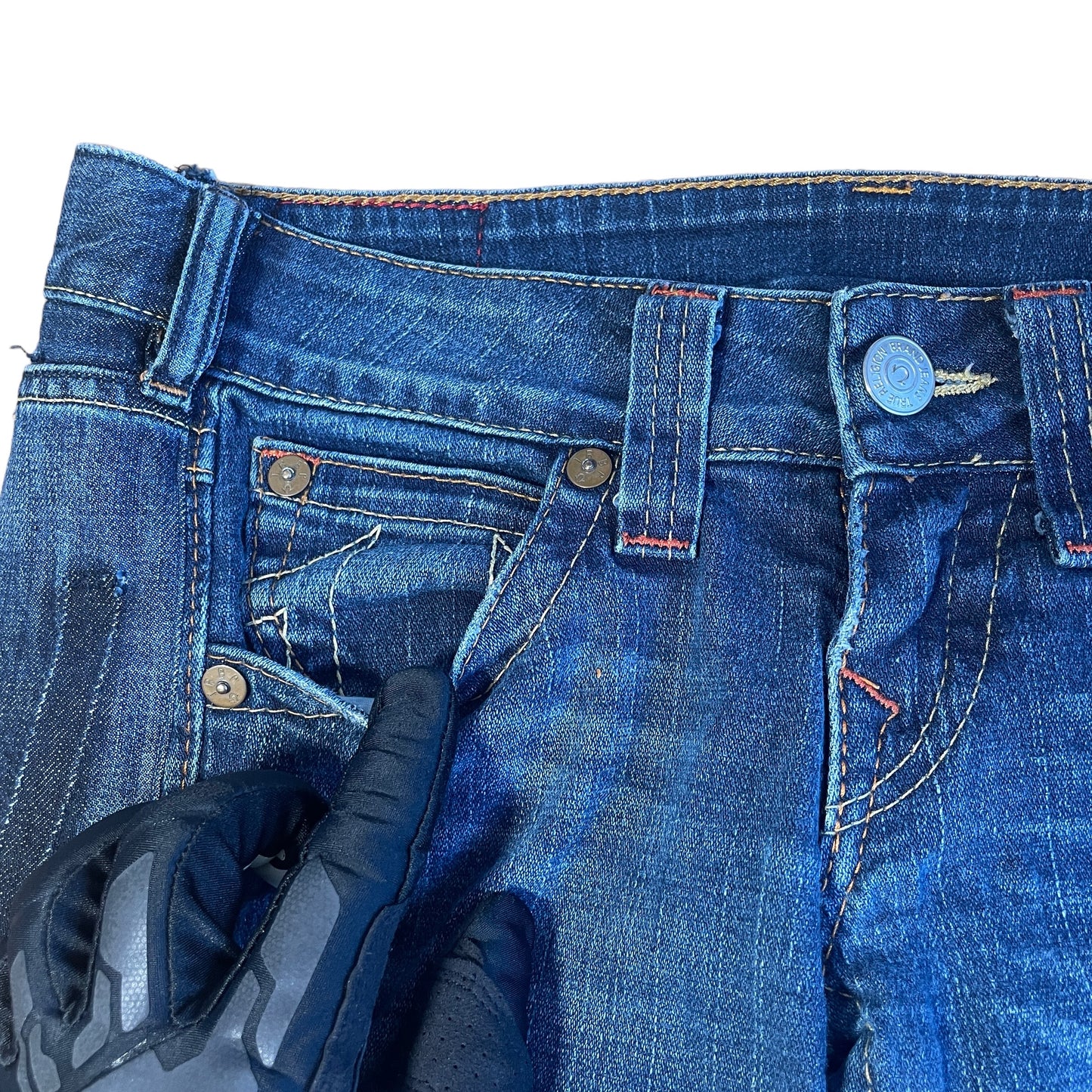 True Religion Jeans Thigh Repair  30"-32"