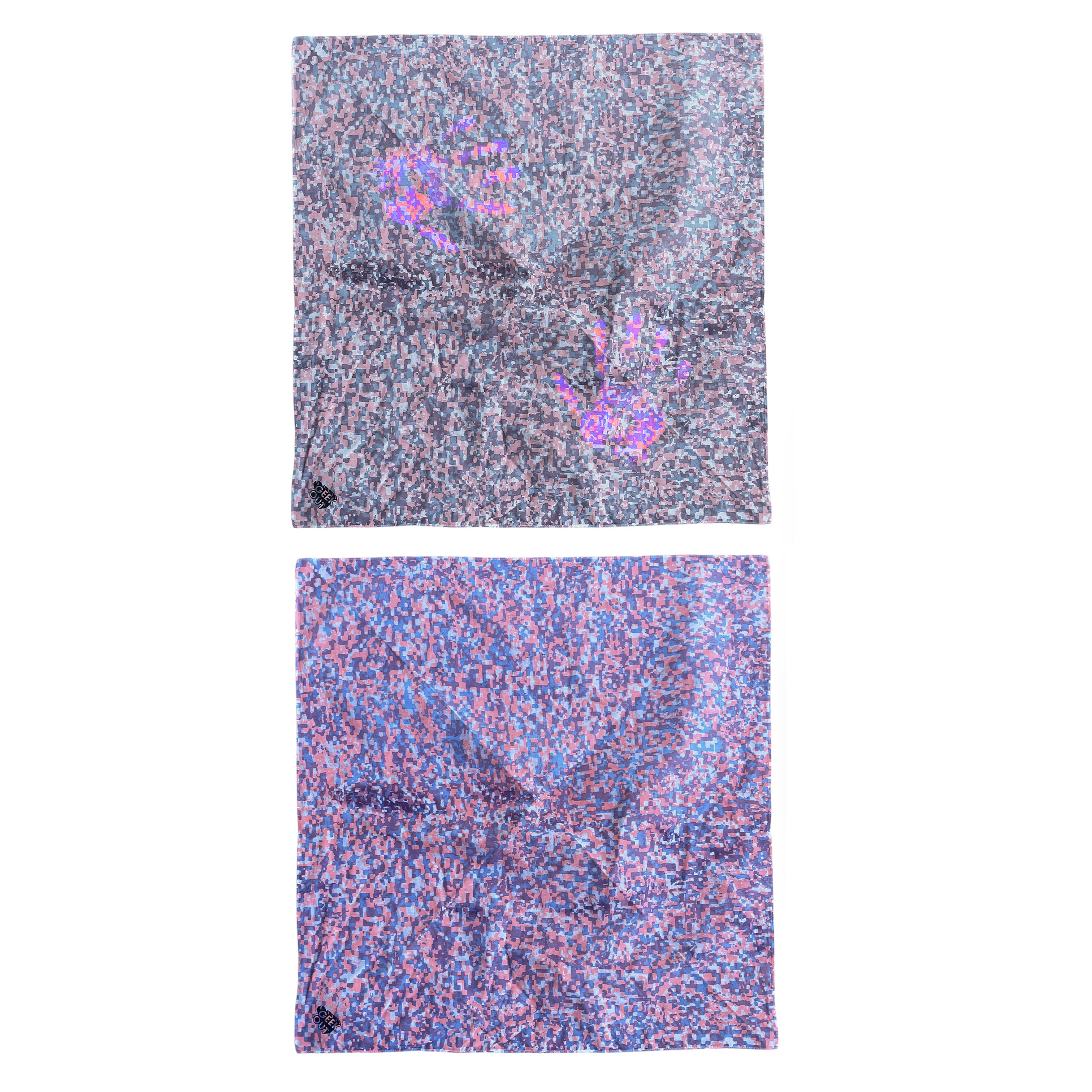 Geek Out Heat reactive Digi Camo Balaclava - Plum and Blue Changes