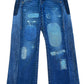 True Religion Jeans Thigh Repair  30"-32"