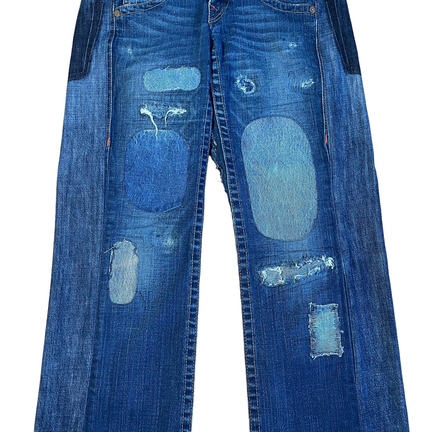 True Religion Jeans Thigh Repair  30"-32"