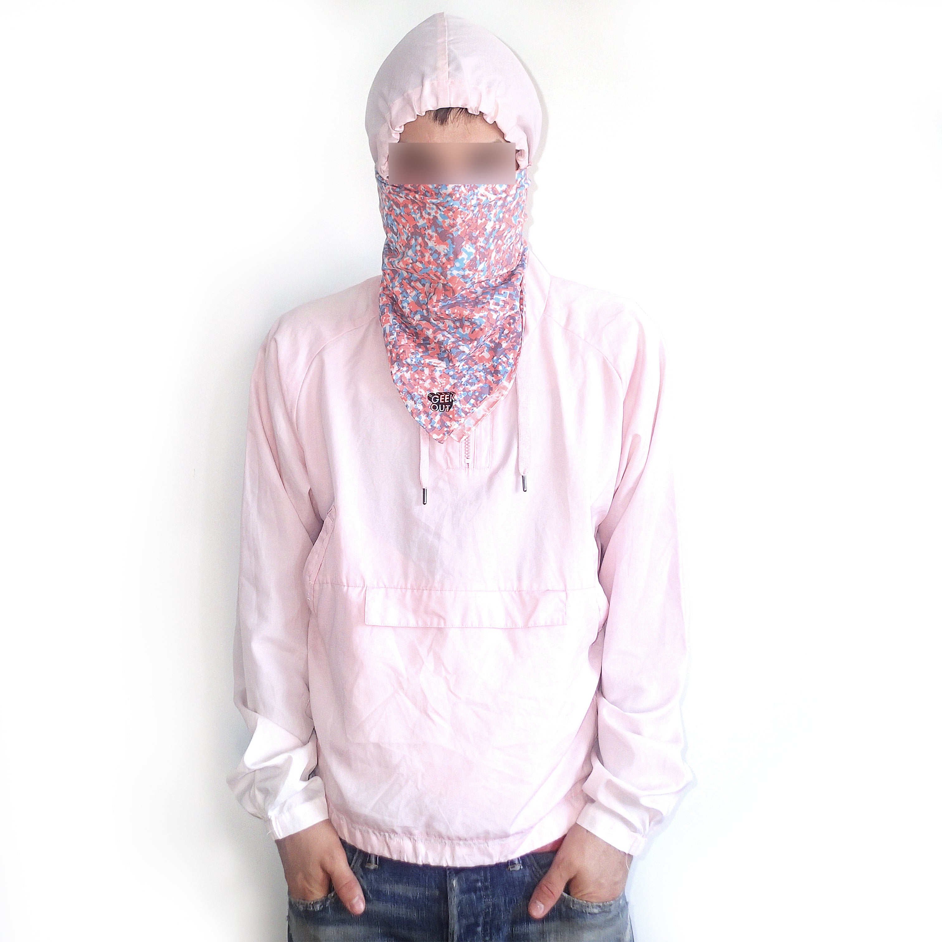 Geek Out Heat reactive Digi Camo Balaclava - Plum and Blue Changes Geek Out Heat reactive Digi Camo Balaclava - Plum and Blue Changes