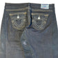 True Religion Jeans Black Denim Thigh Repair Pant 30"-32"