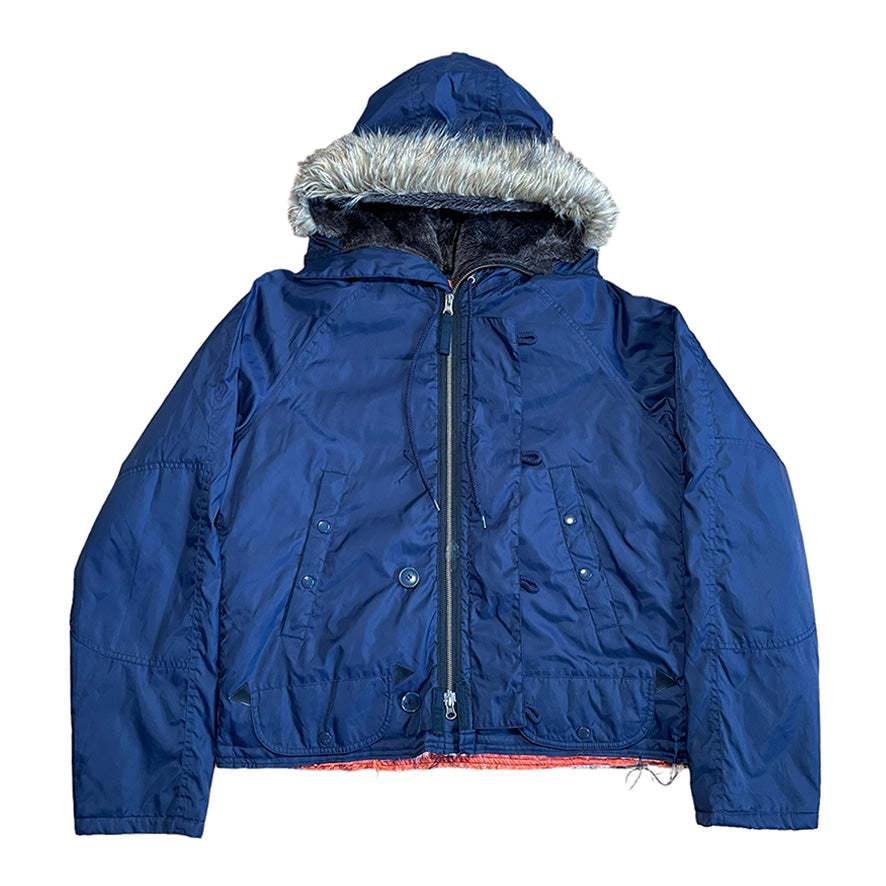 Repaired Military TYPE N-3B Style Nylon Jacket MOD Navy [002]