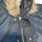 Repaired Military M-51 Style Jacket  MOD Fur Trim Cropped Nylon Navy [006]