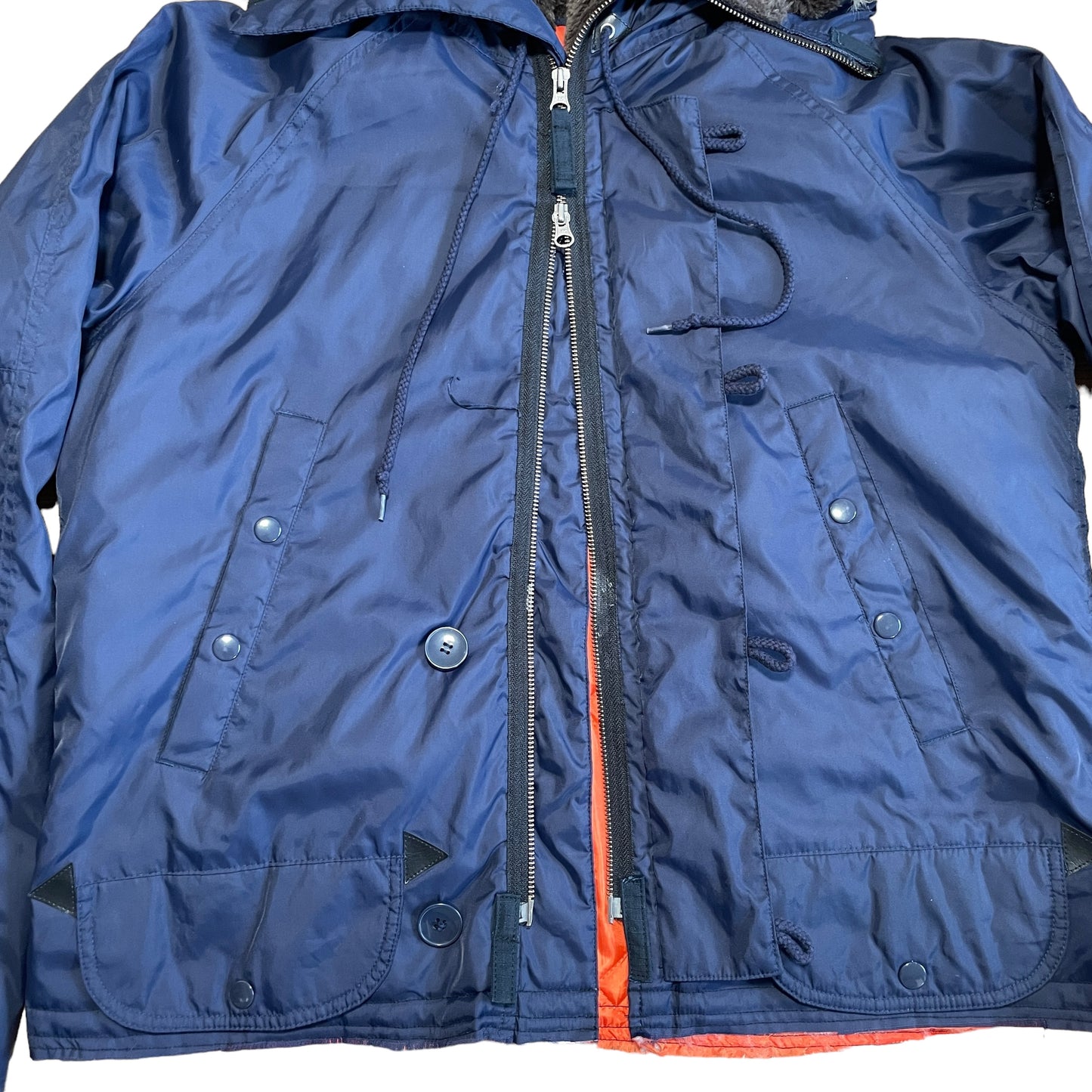 Repaired Military TYPE N-3B Style Nylon Jacket MOD Navy [002]