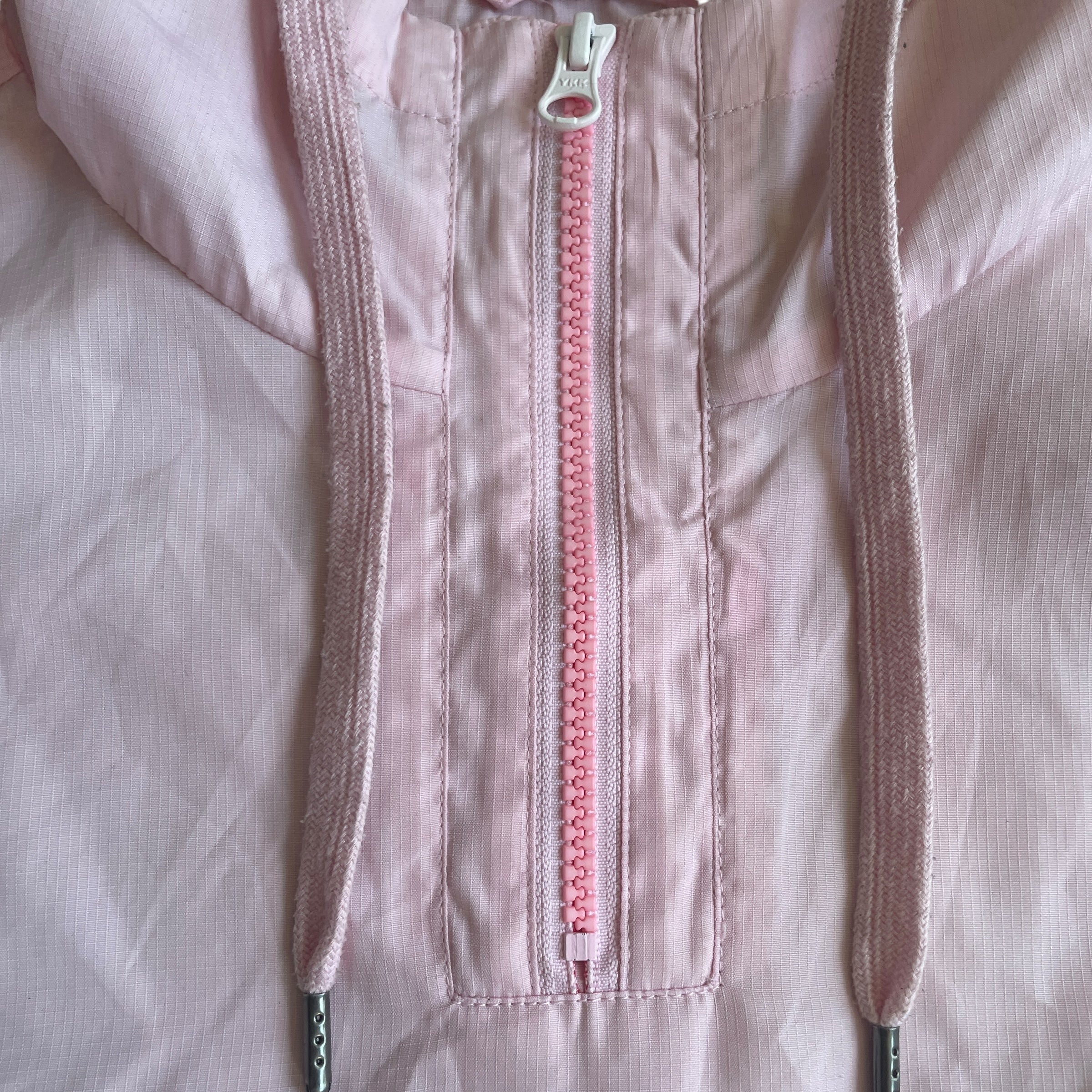 Over-dyed pink Ripstop Anorak - USN Rain parka style. [003 Over-dyed pink Ripstop Anorak - USN Rain parka style. [003