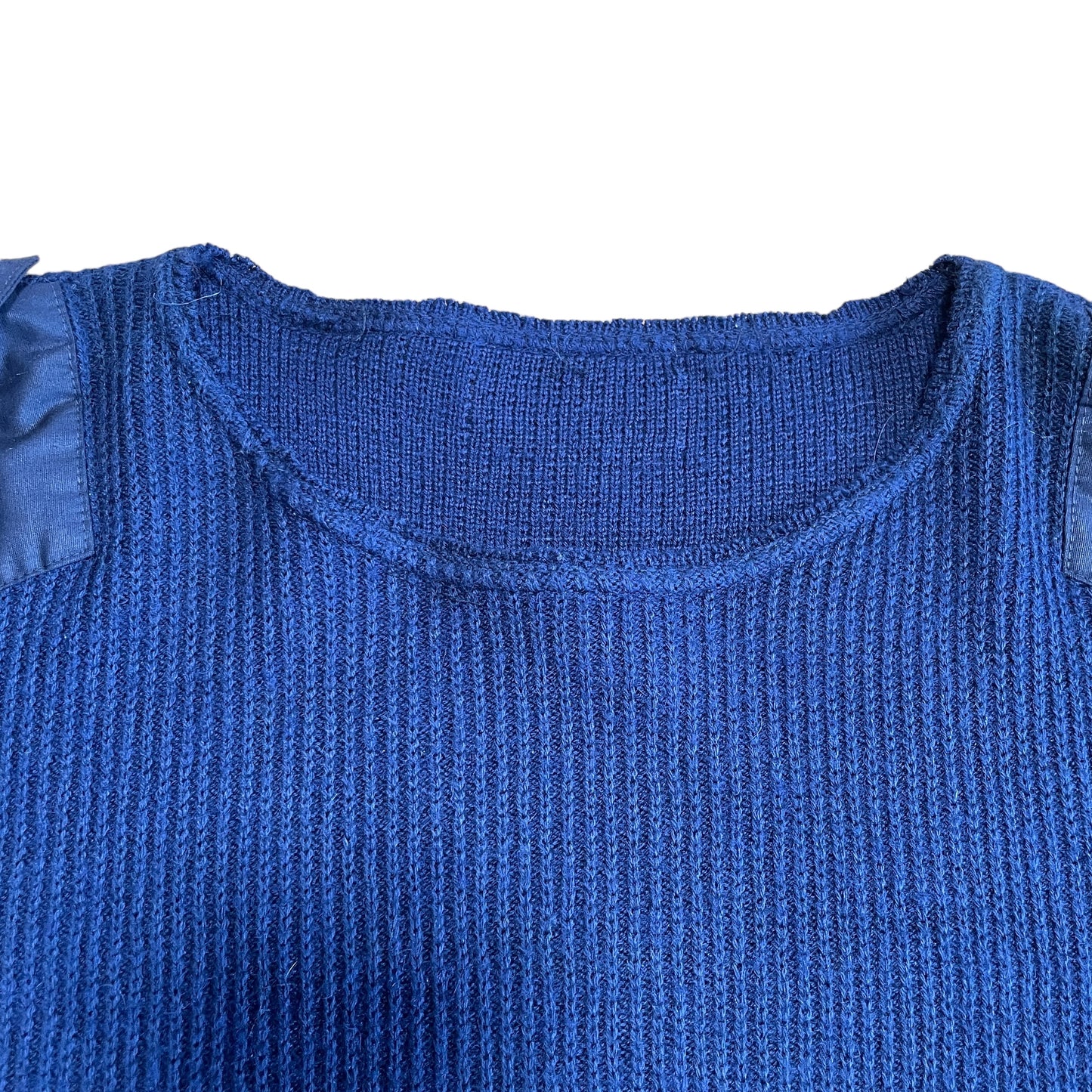 Repaired Military Commando Sweater Mohair/Wool knit. [001]