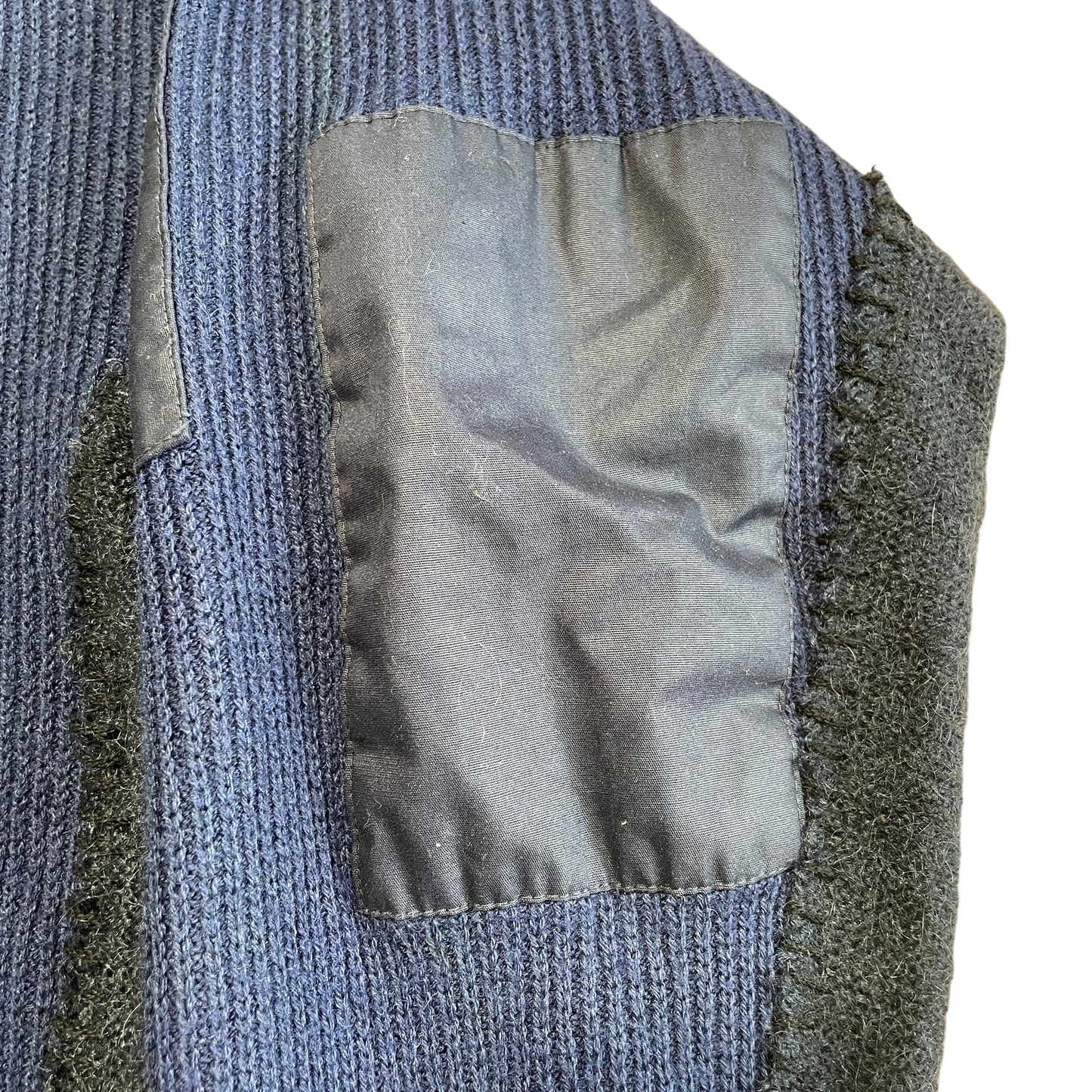 Repaired Military Commando Sweater Mohair/Wool knit. [001]