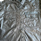 Repaired Black Leather Overshirt/Jacket - Military style pocket reinforcement. [001]