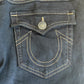 True Religion Jeans Black Black Thigh Repair Pant 32"