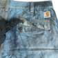 Carhartt Blue Over-dye Cargo Shorts [ 009 ]