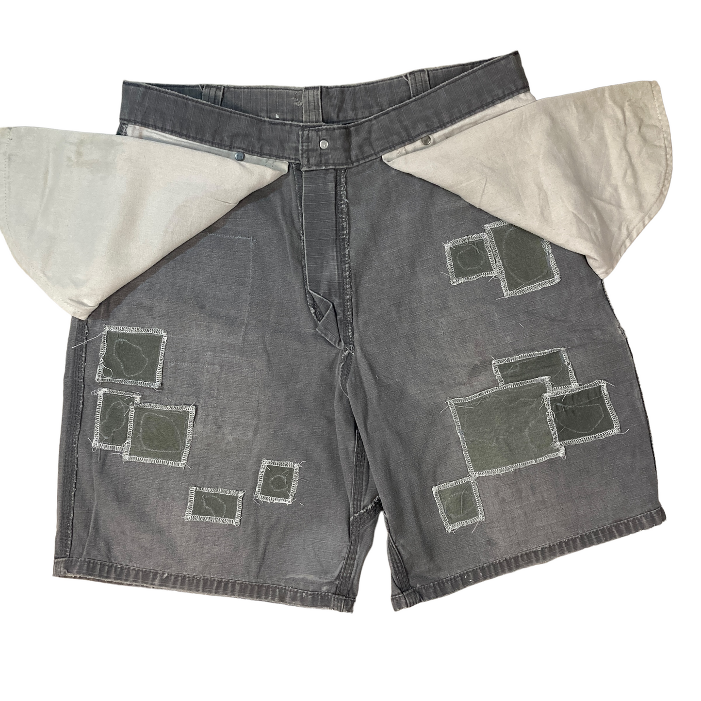 Carhartt Grey Patchwork Painter Shorts [ 043 ]