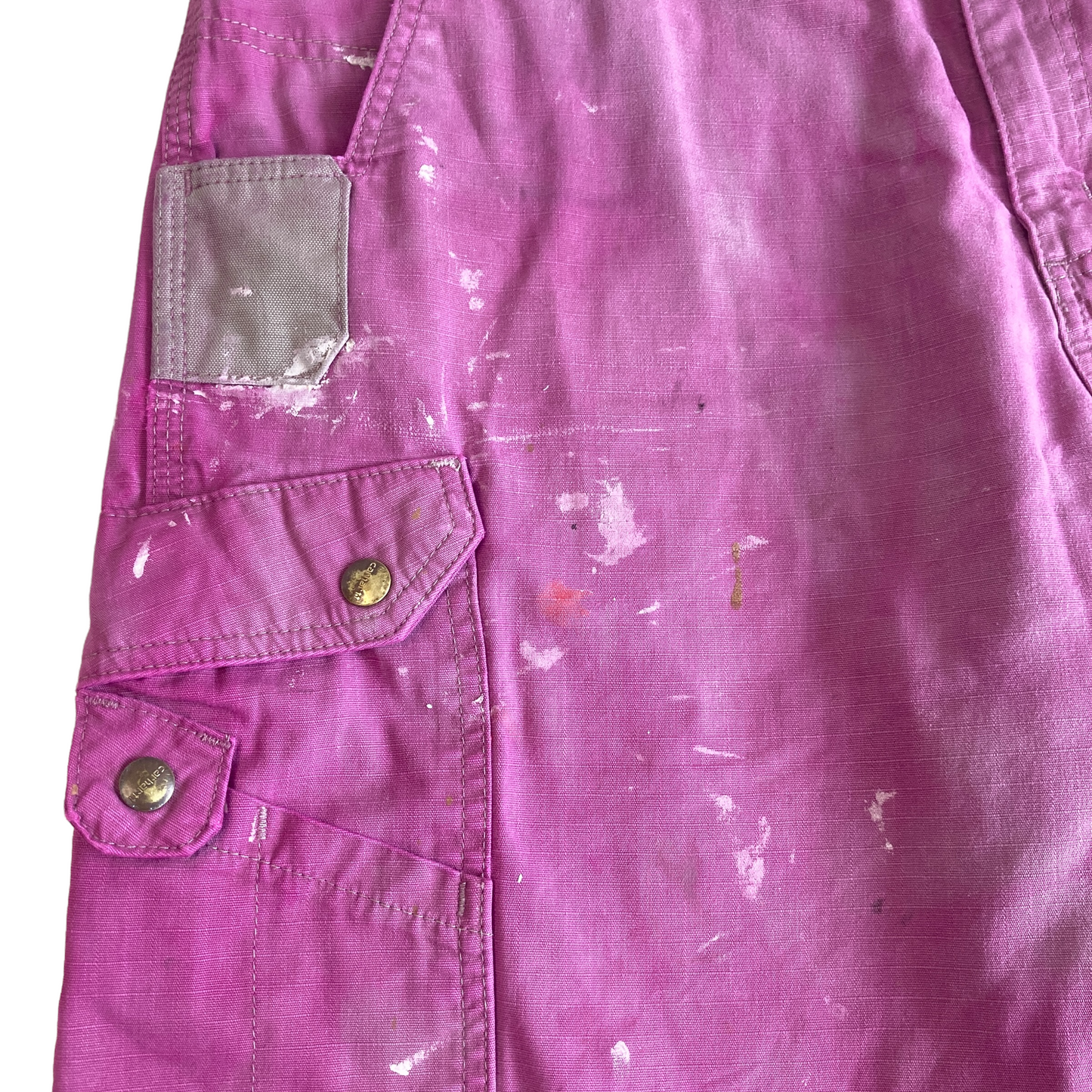 Carhartt Pink Over-dye Cargo Cotton Ripstop Short  [ 001 ]