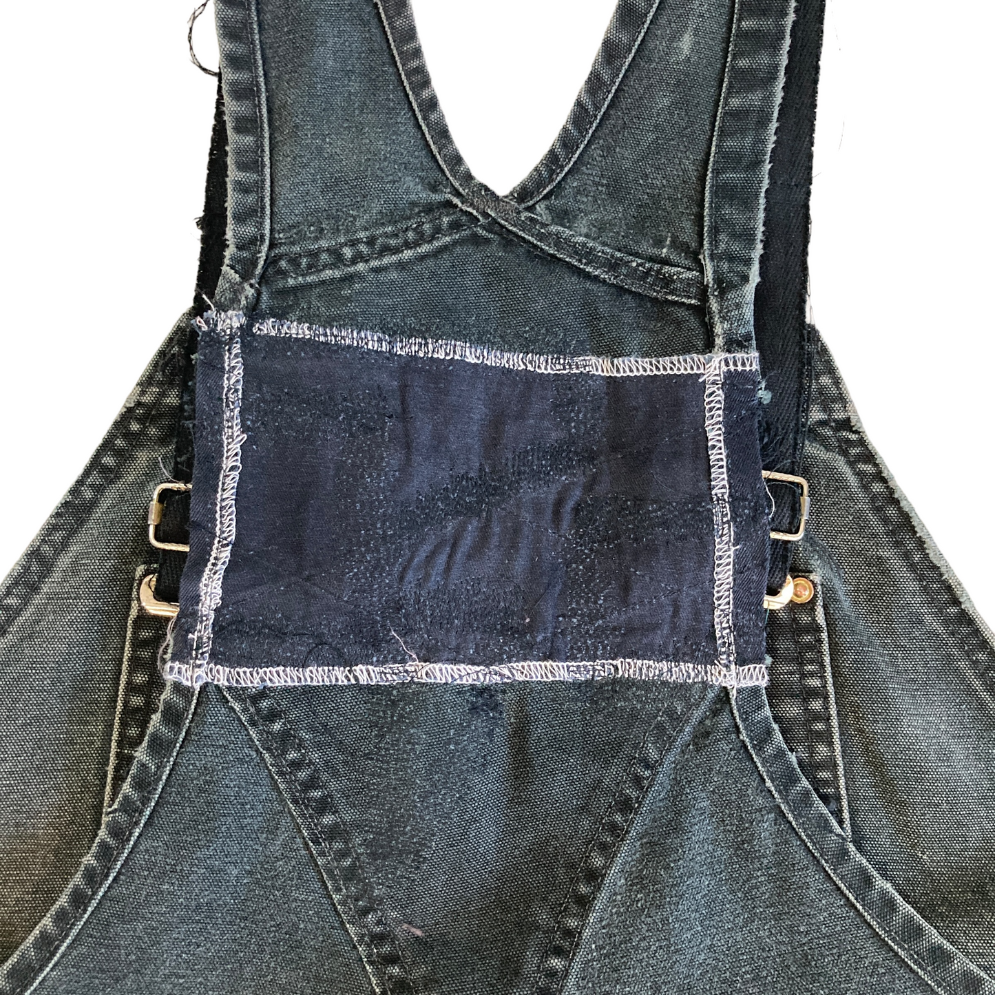 Carhartt Black Overall Plaid Repair and Strap Replacement [ 066 ]