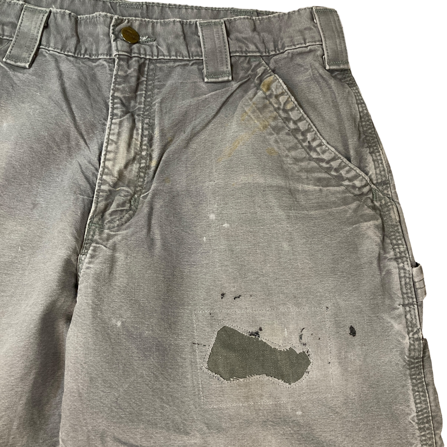 Carhartt  Grey Monochrome Repaired Painter Pant  [ 037 ]