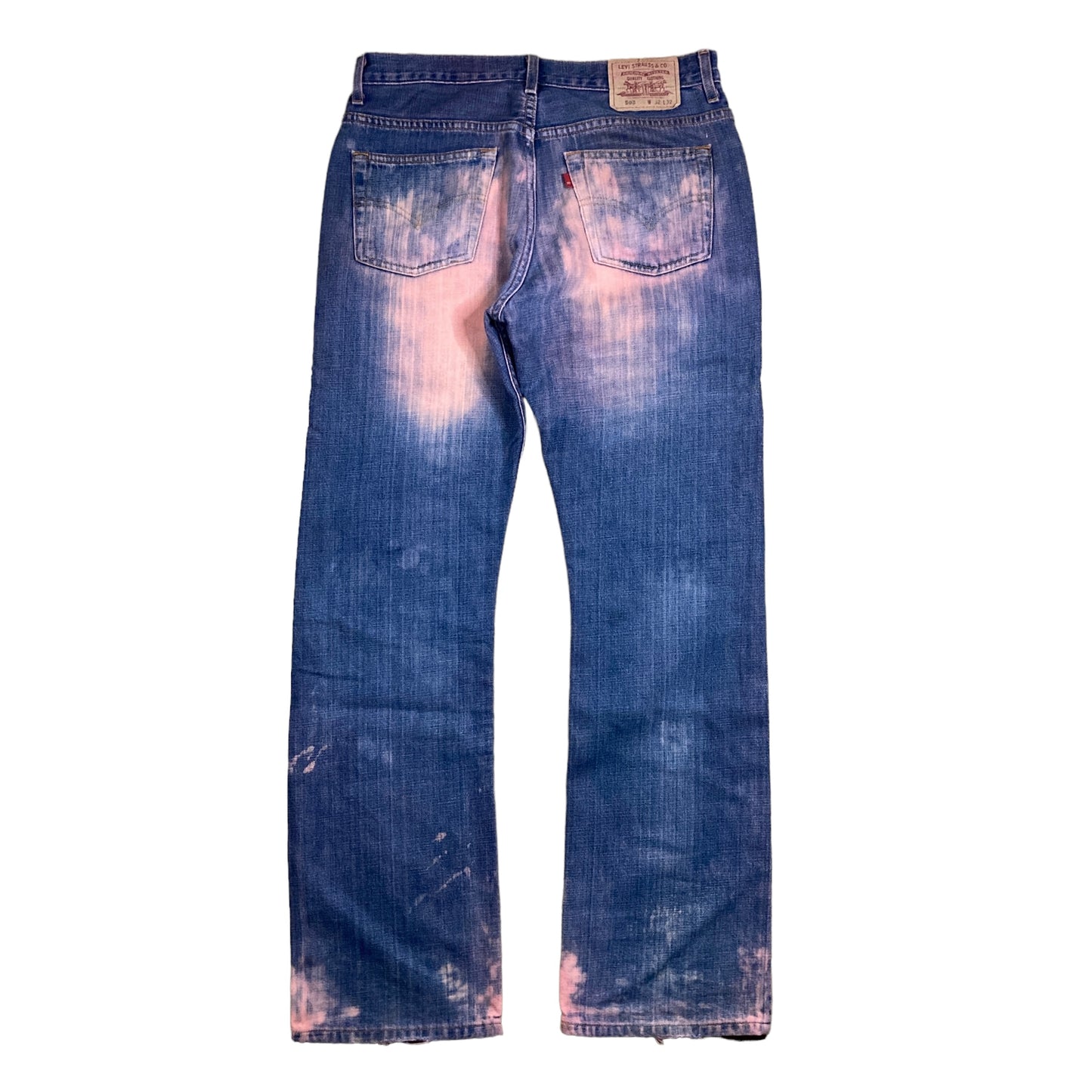 Levis 503 Pink Over-dye Denim 32"