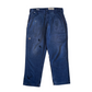 Carhartt Navy Plaid Repairs Pant  [ 026 ]