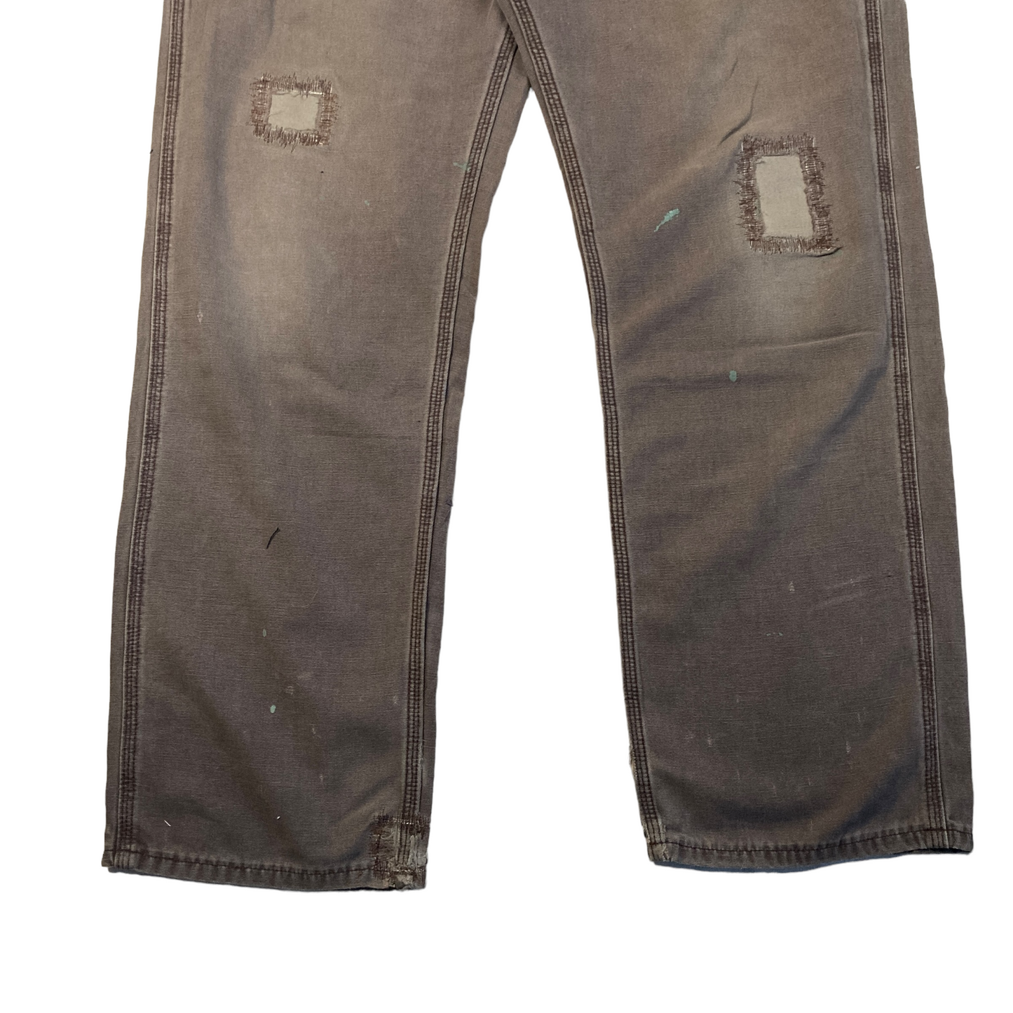 Carhartt Chocolate Plaid Patch Repaired Painter Pant  [ 031 ]