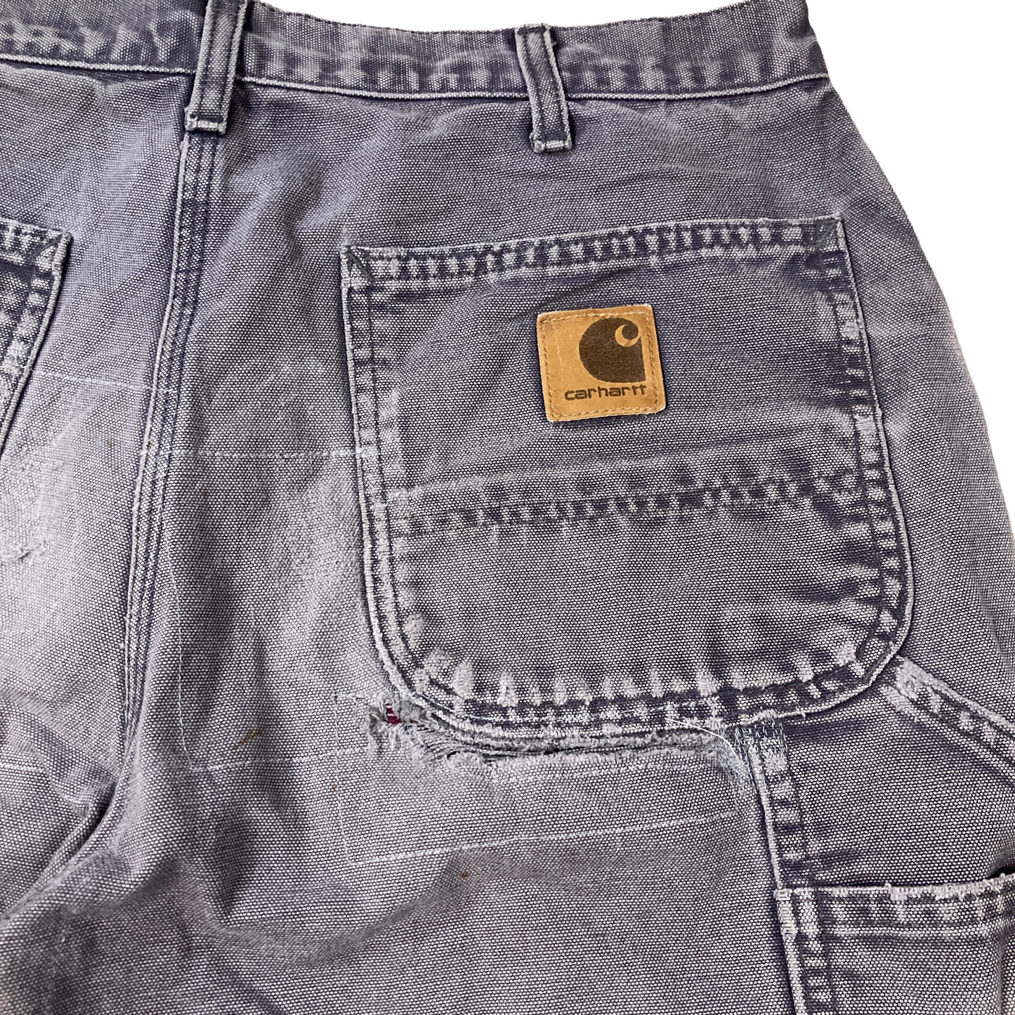 Carhartt Grey Heavy Repaired Painter Shorts [ 044 ]