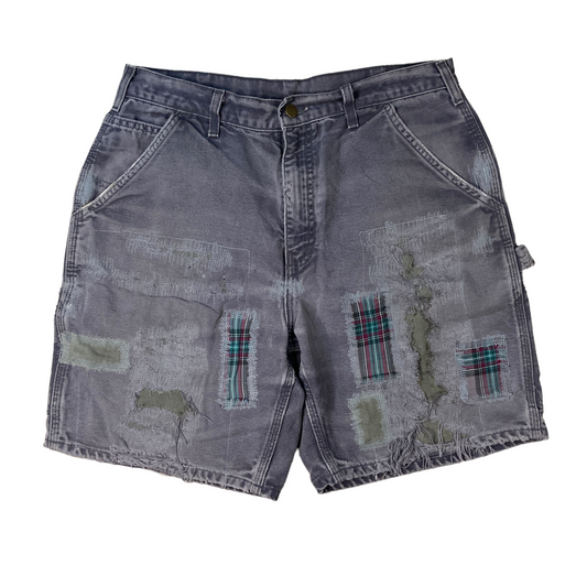 Carhartt Grey Heavy Repaired Painter Shorts [ 044 ]