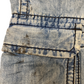 True Religion Light Baggy Denim Cargo Short 34"