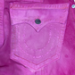 True Religion Pink Over-dye Herringbone Pant 33"