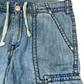 True Religion Light Baggy Denim Cargo Short 34"