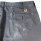 Carhartt Grey Repaired Plaid Patch Chino Pant [ 039 ]