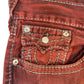 True Religion Baggy Over Dye Jeans 40"