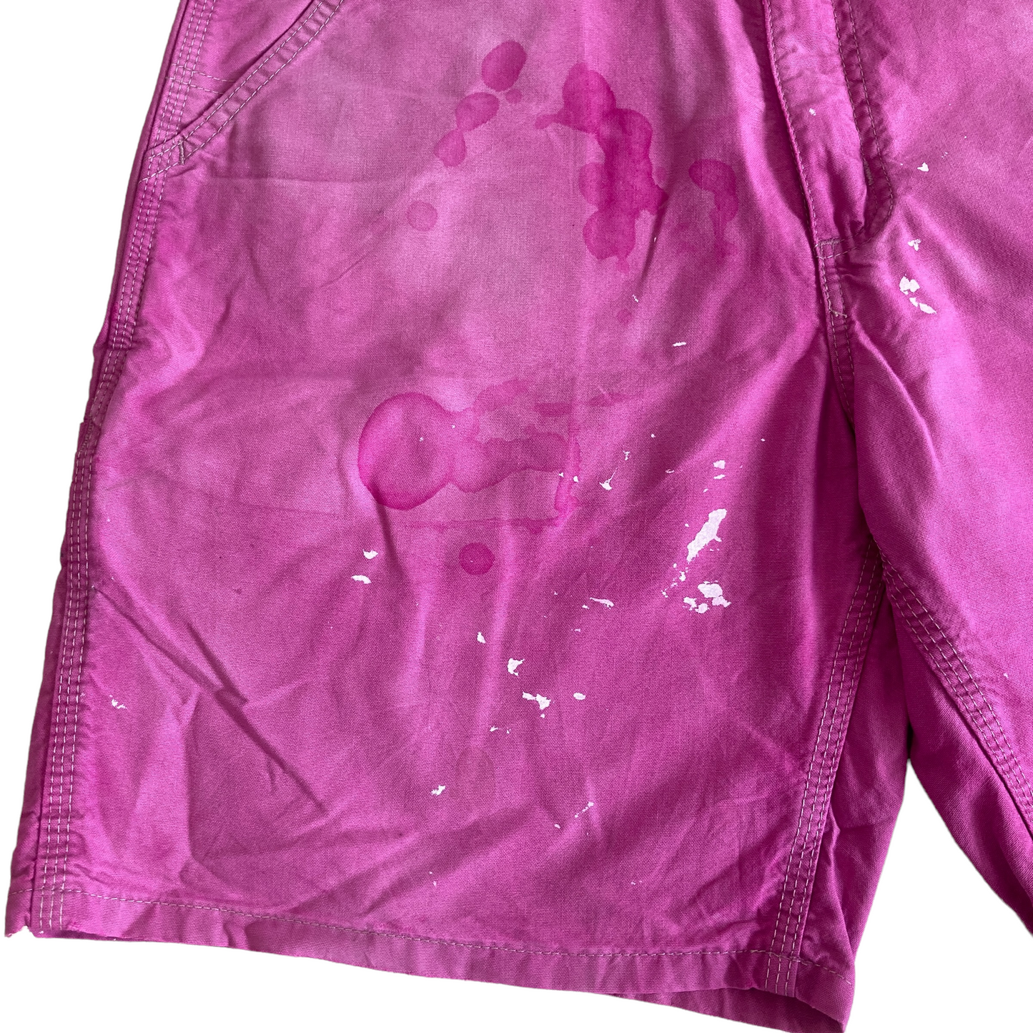 Carhartt Pink Over-dye Painter Cotton Canvas Short [ 003 ]