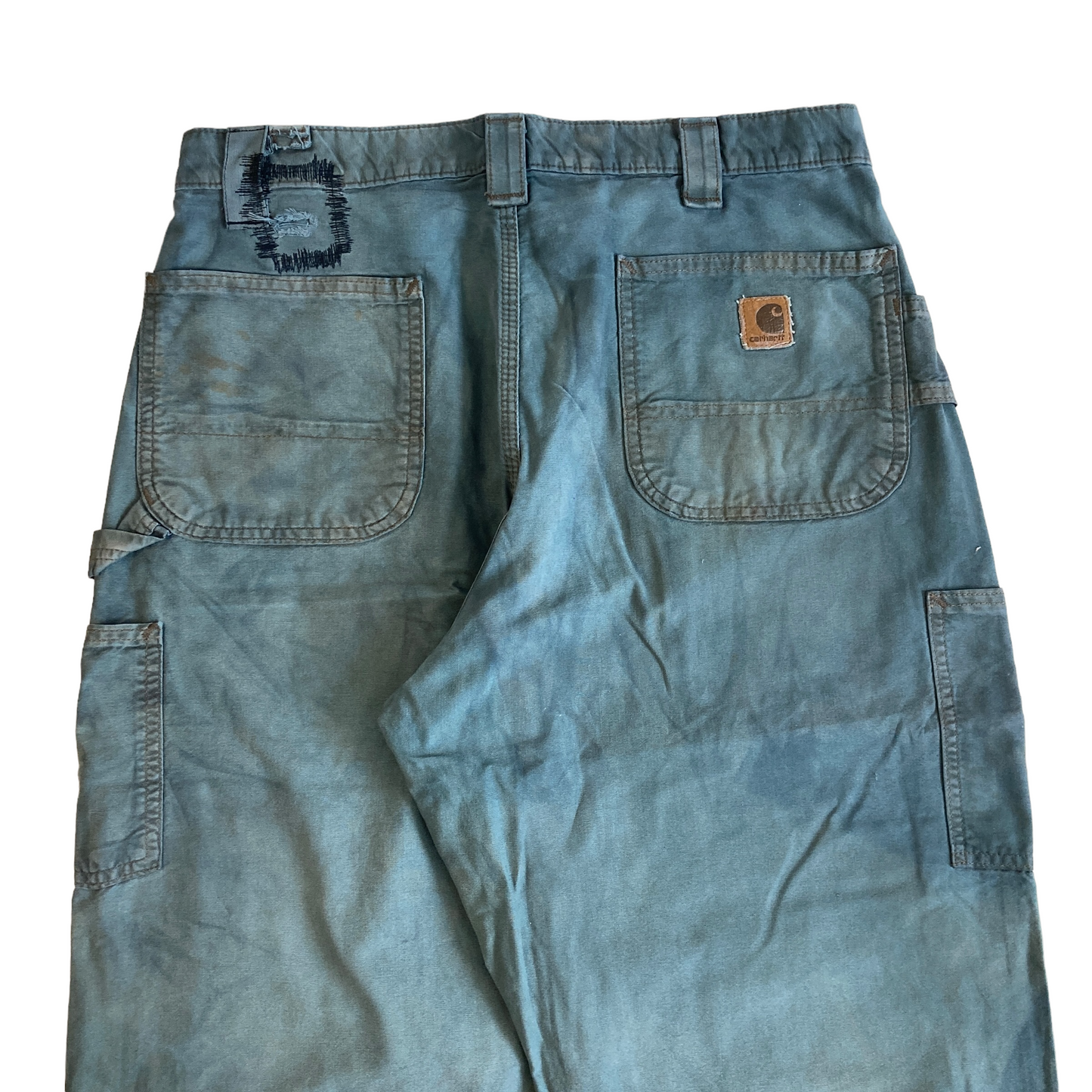 Carhartt Blue Re-Active Dye Pleated Painter Pant [ 012 ]