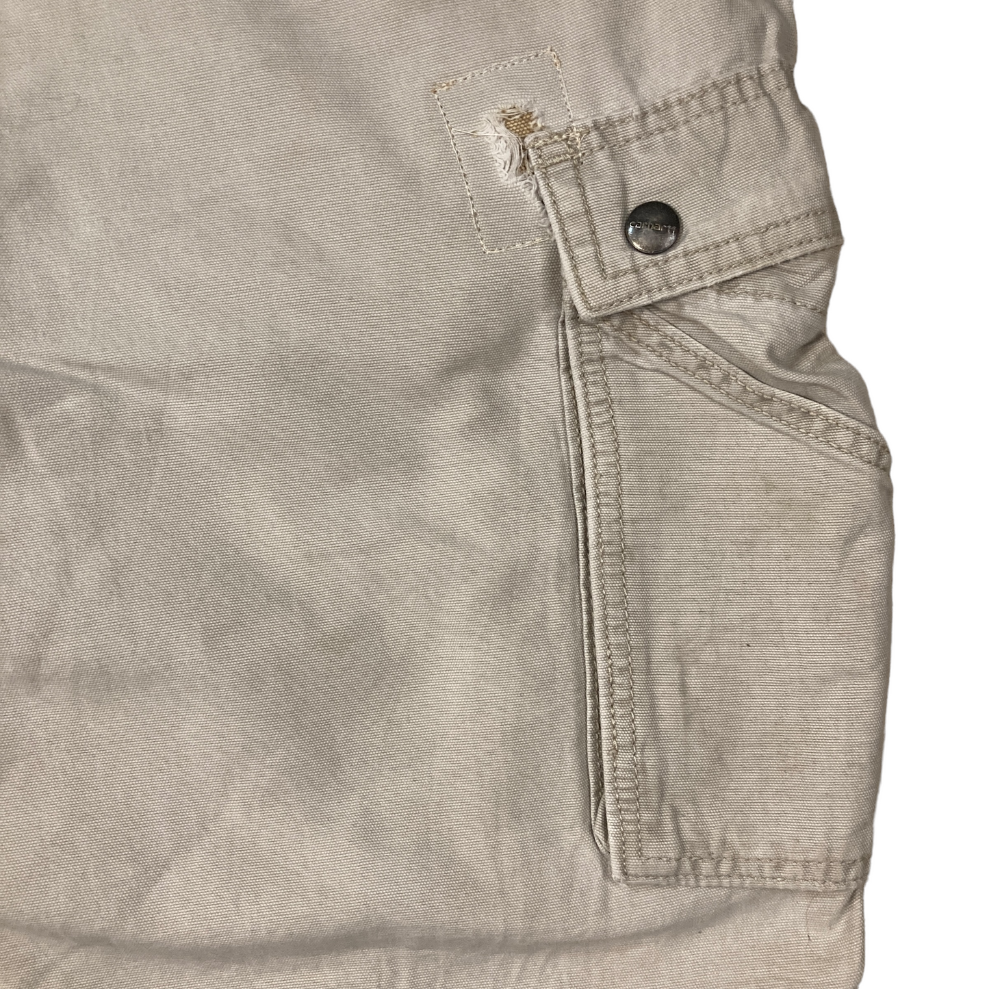 Carhartt Repaired Cream/Khaki Cargo Shorts [ 050 ]