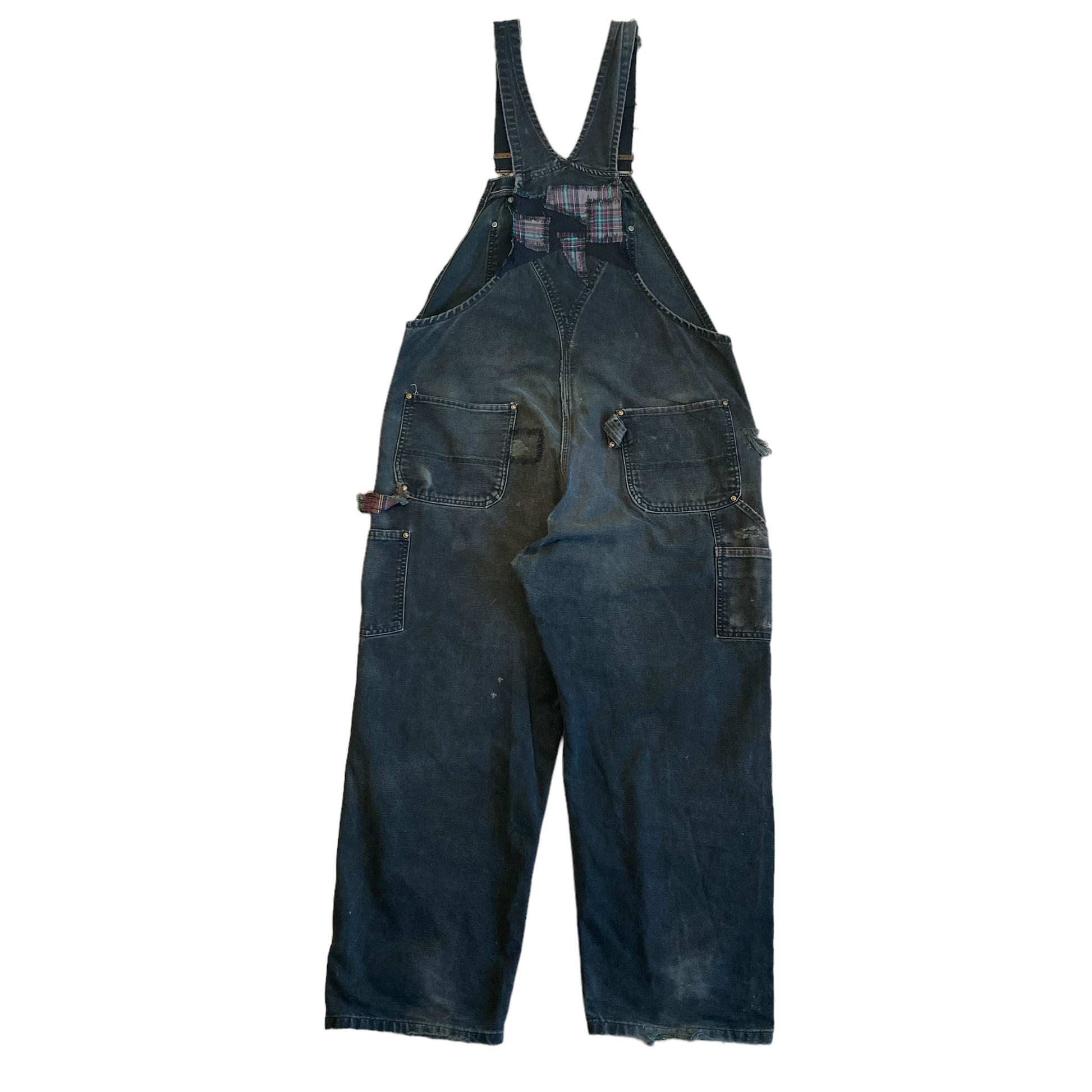 Carhartt Black Overall Plaid Repair and Strap Replacement [ 066 ] –  br0ken.1n