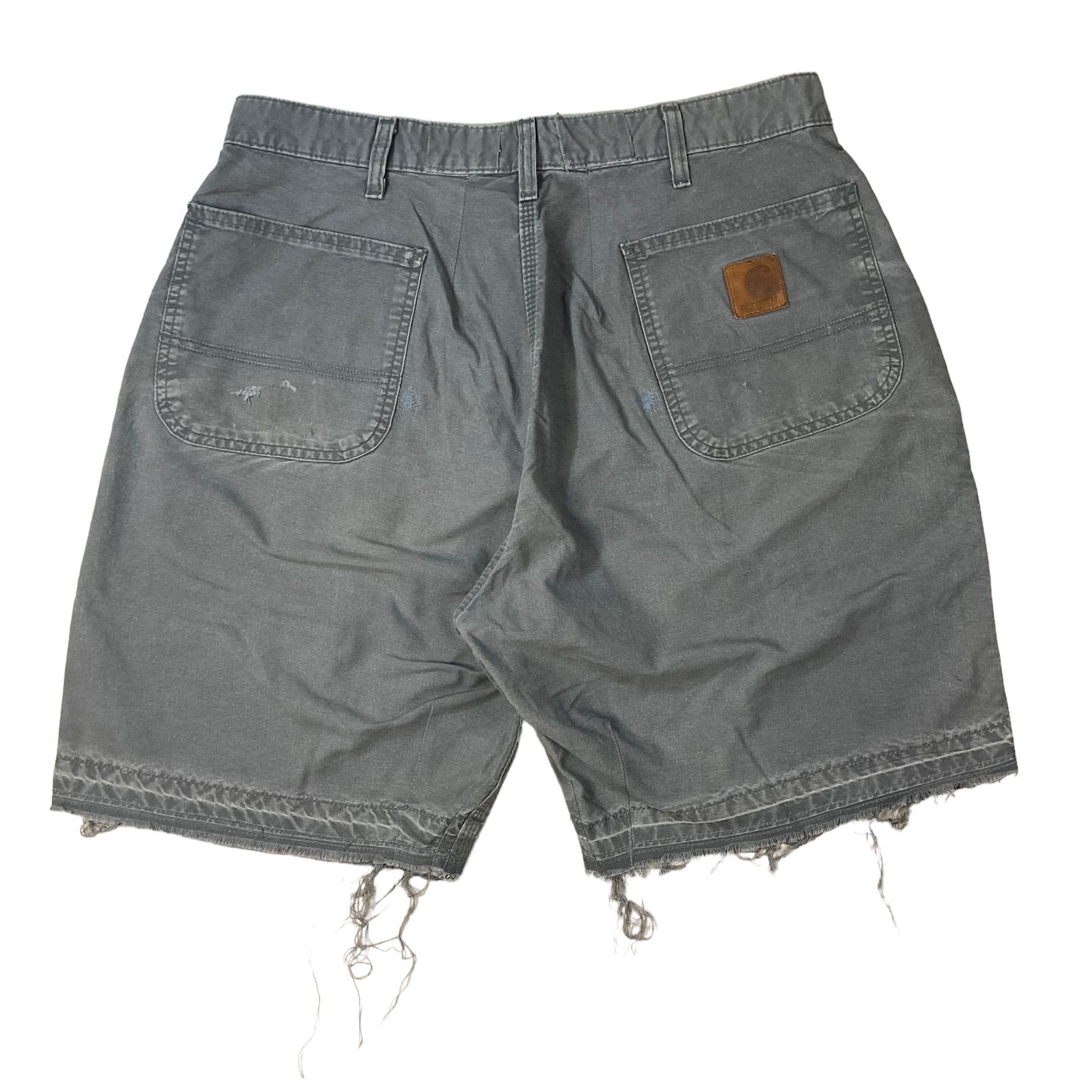 Carhartt Grey Pleated Raw Hem Shorts [ 040 ]