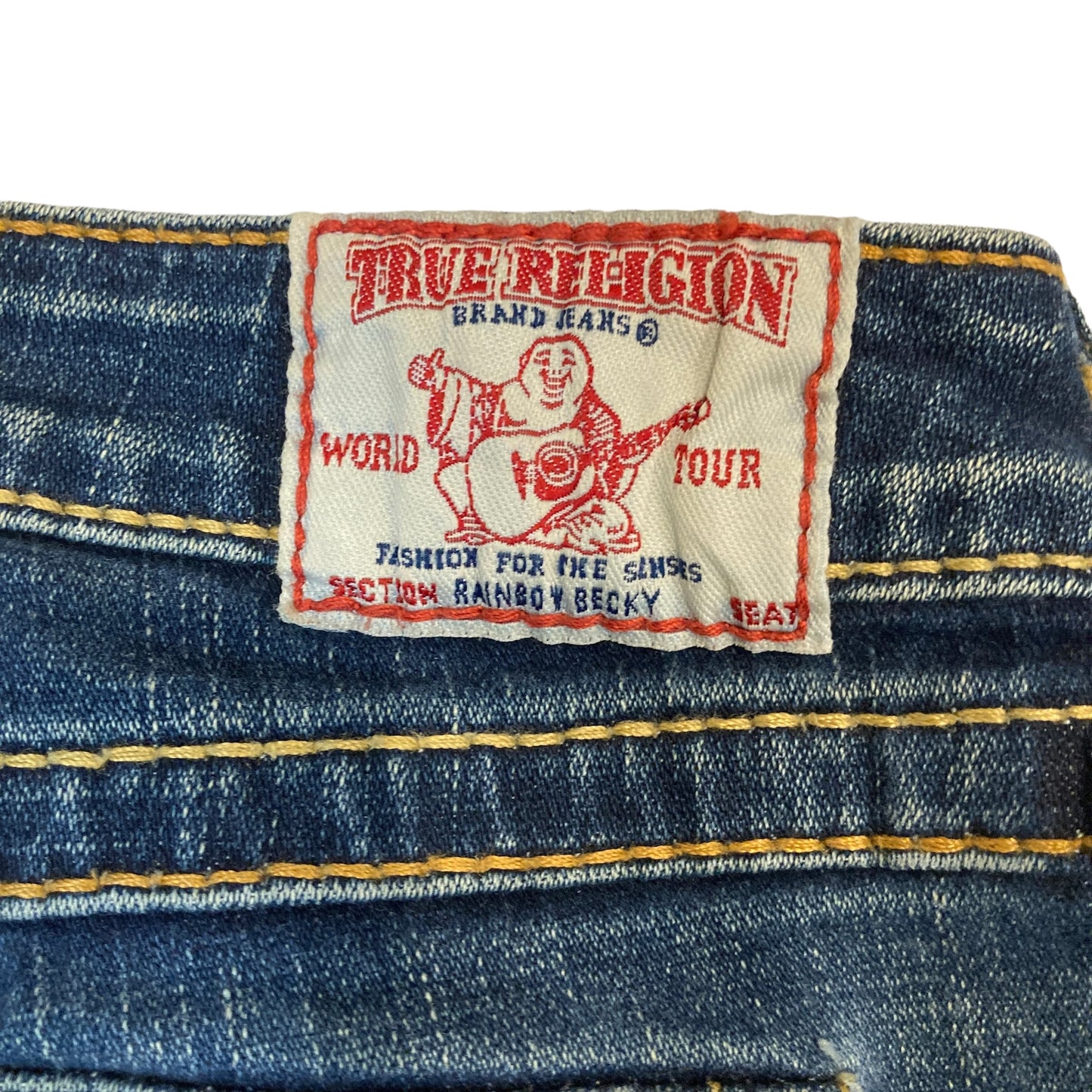 True Religion Multi coloured Truey logo 30"