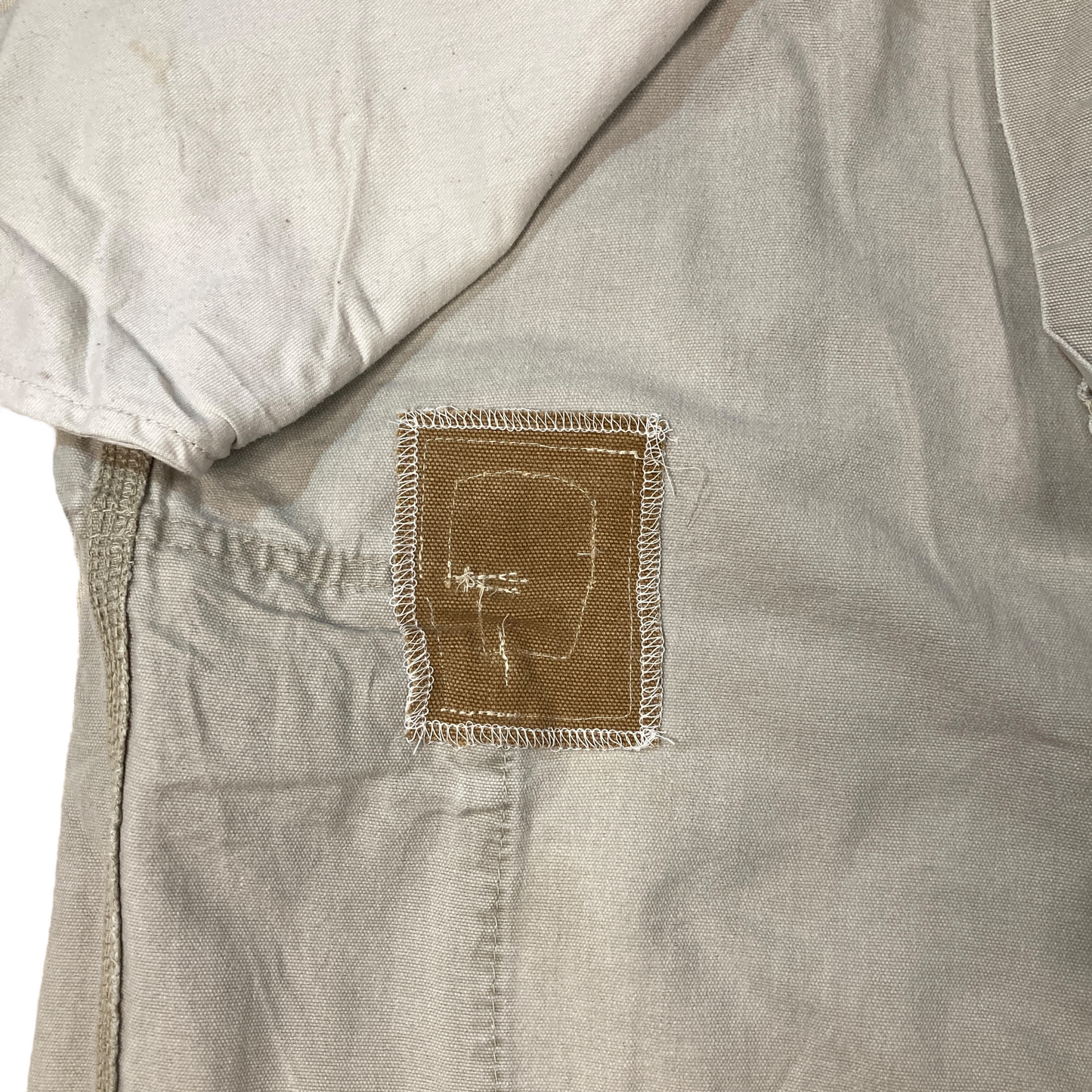 Carhartt Repaired Cream/Khaki Cargo Shorts [ 050 ]