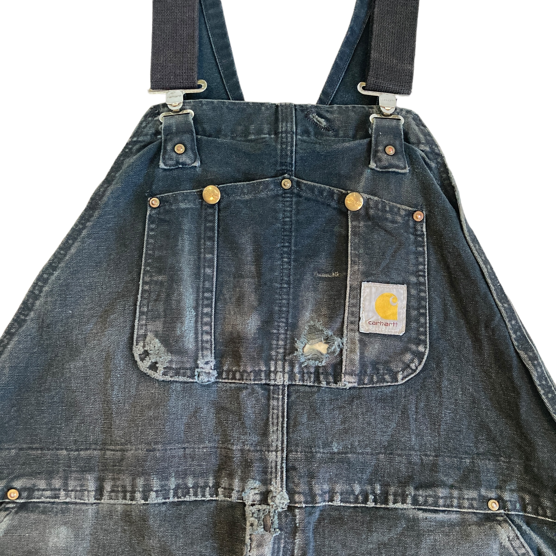 Carhartt Black Overall Plaid Repair and Strap Replacement [ 066 ] –  br0ken.1n