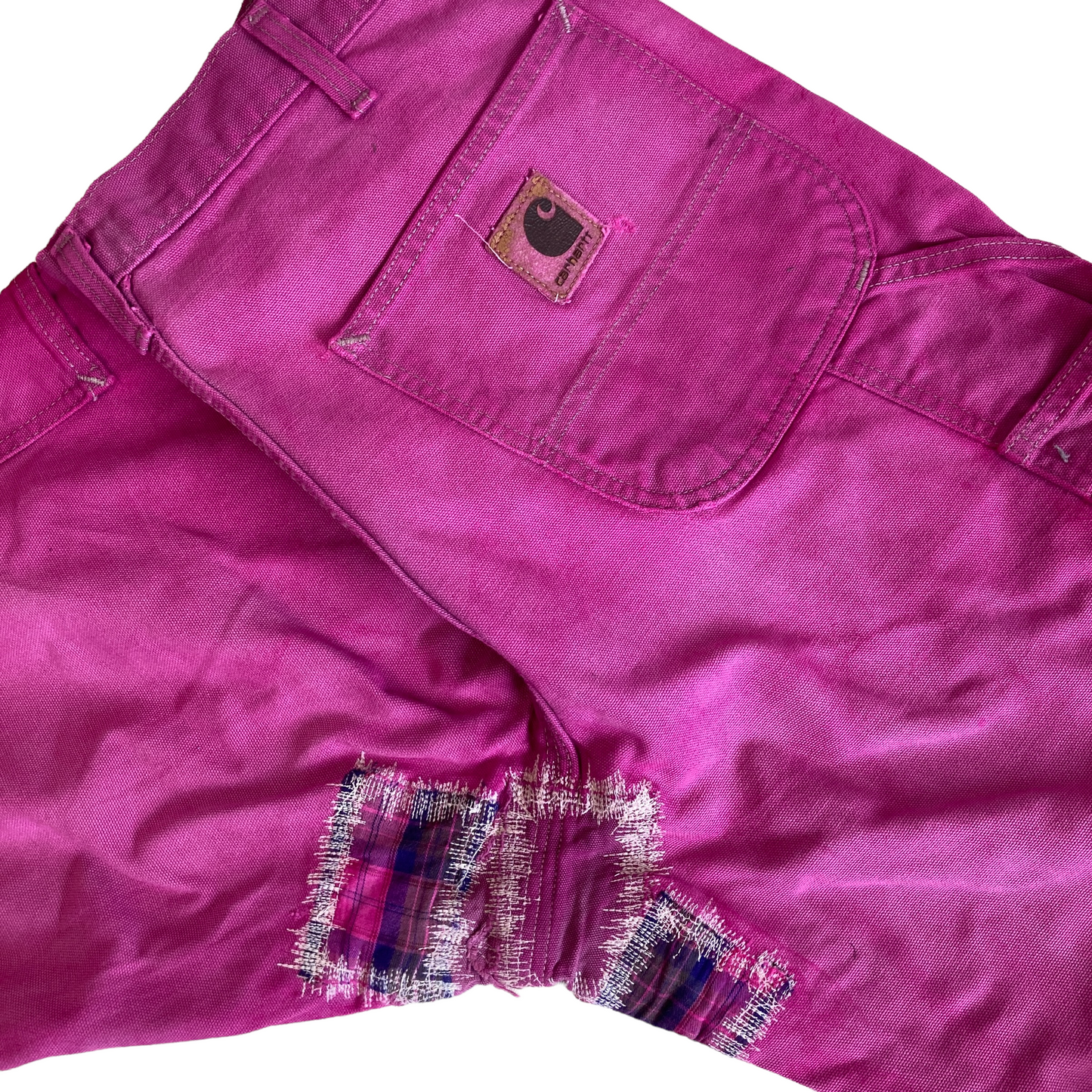 Carhartt Pink Re-Active Plaid Patch Painter Pant [ 004 ]