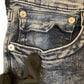 True Religion Acid Wash Denim Jeans 32"