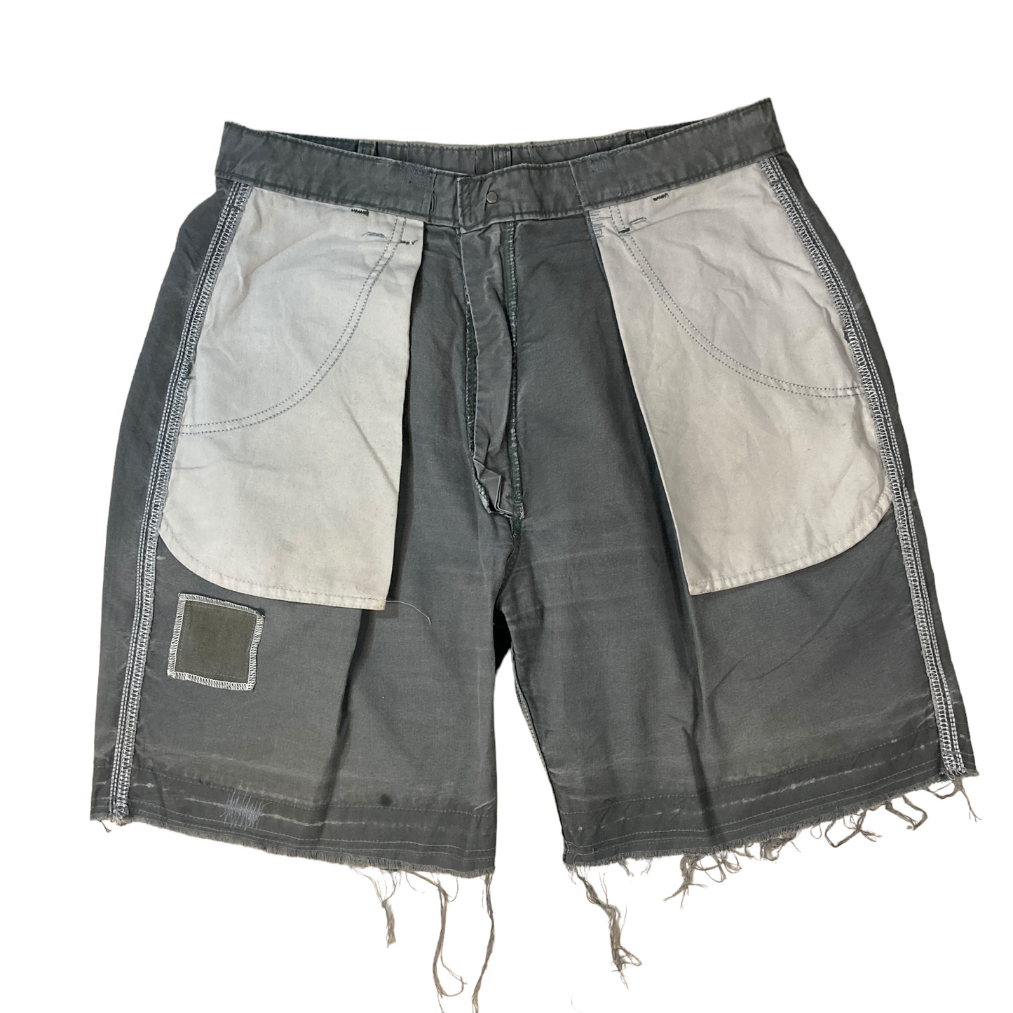 Carhartt Grey Pleated Raw Hem Shorts [ 040 ]