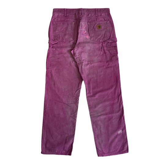 Carhartt Pink Over-dye Painter Cotton Canvas Welt Pocket Pant [ 005 ]