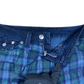 True Religion Deconstructed Plaid Denim Skirt 28"