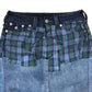 True Religion Deconstructed Plaid Denim Skirt 28"