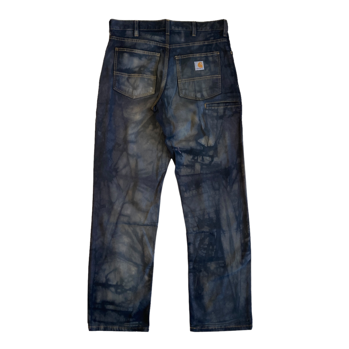 Carhartt Black Re-Active Dye Contrast Stitch Pant [ 020 ]