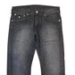 True Religion Black Thigh fade Denim Jeans 33"