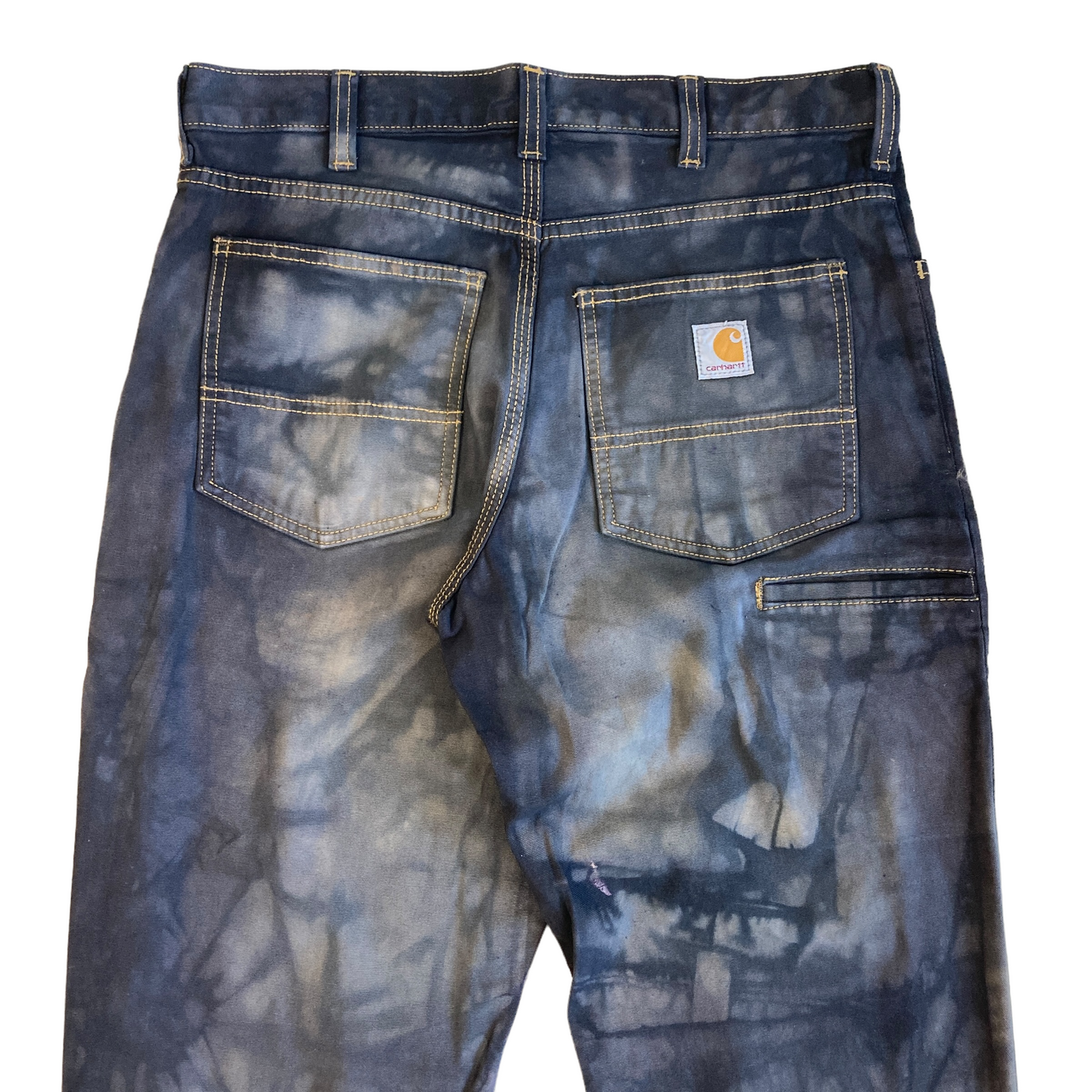 Carhartt Black Re-Active Dye Contrast Stitch Pant [ 020 ]