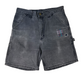 Carhartt Black Plaid Repaired Painter Shorts [ 042 ]